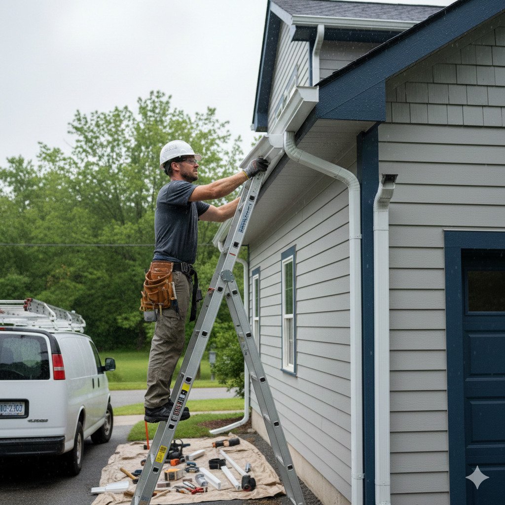 Rain Gutter Installation